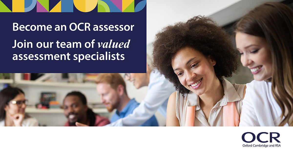 Interested in becoming an examiner for OCR?

We're currently recruiting for assessors for GCSE English Literature. 

Find out more and apply at the link below to join the team.

ow.ly/mvJe50QqXpW

#GCSEenglish #englishteacher #OCRenglish #TeamEnglish