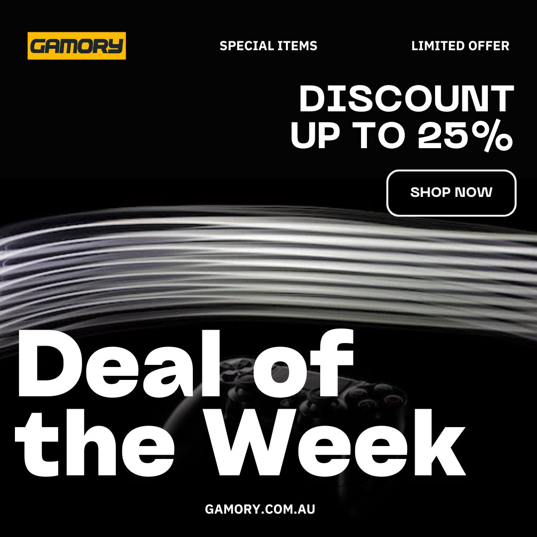 🔥 Gamory's Deal of the Week is HERE! 🔥

Get ready to elevate your gaming experience with a jaw-dropping 25% off on selected video game titles and accessories! 🕹️

Shop now!⬇️ gamory.com.au/collections/25…

#GamingSale#gamingaccessories#VideoGameSale#gamingaustralia#Gamory#gamingstore