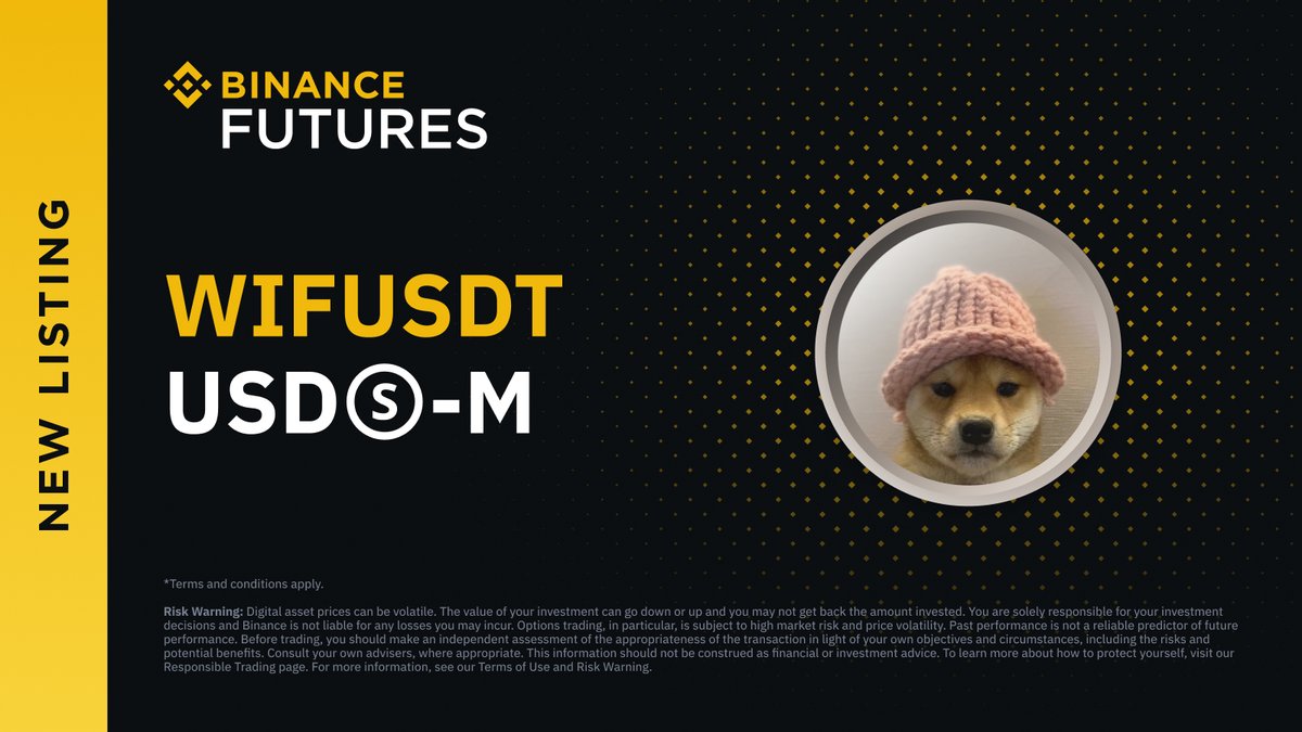 我觉得离wif上线coinbase没多久了，大概率就是一两周的事，上线coinbase的同时，binance就会同时开现货那时候，wif 应该在1刀以上了，第一个1刀的狗狗系meme