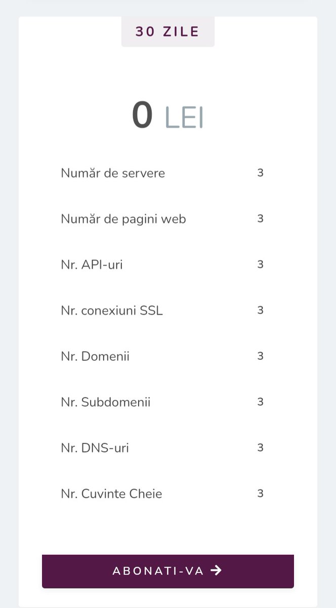 florian_soare's tweet photo. Cu un abonament gratuit, poti avea monitorizare pentru până la 3 servere, site-uri, API-uri si altele.

Pentru firme mari care vor sa monitorizeze ceea ce au in gazduire apar limite si preturi.

Incearcă #webmonitor.ro si vezi dacă e ceea ce îti trebuie! https://t.co/zOUrNmQTJR