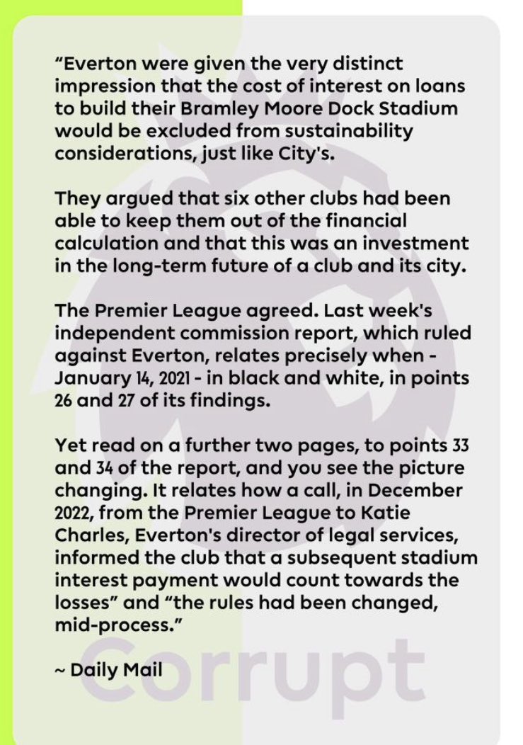‘Break the rules, you get punished’. 

That’s what Evertonians keep getting told 

But what if they change the rules half way through and punish you for something they told you could do?