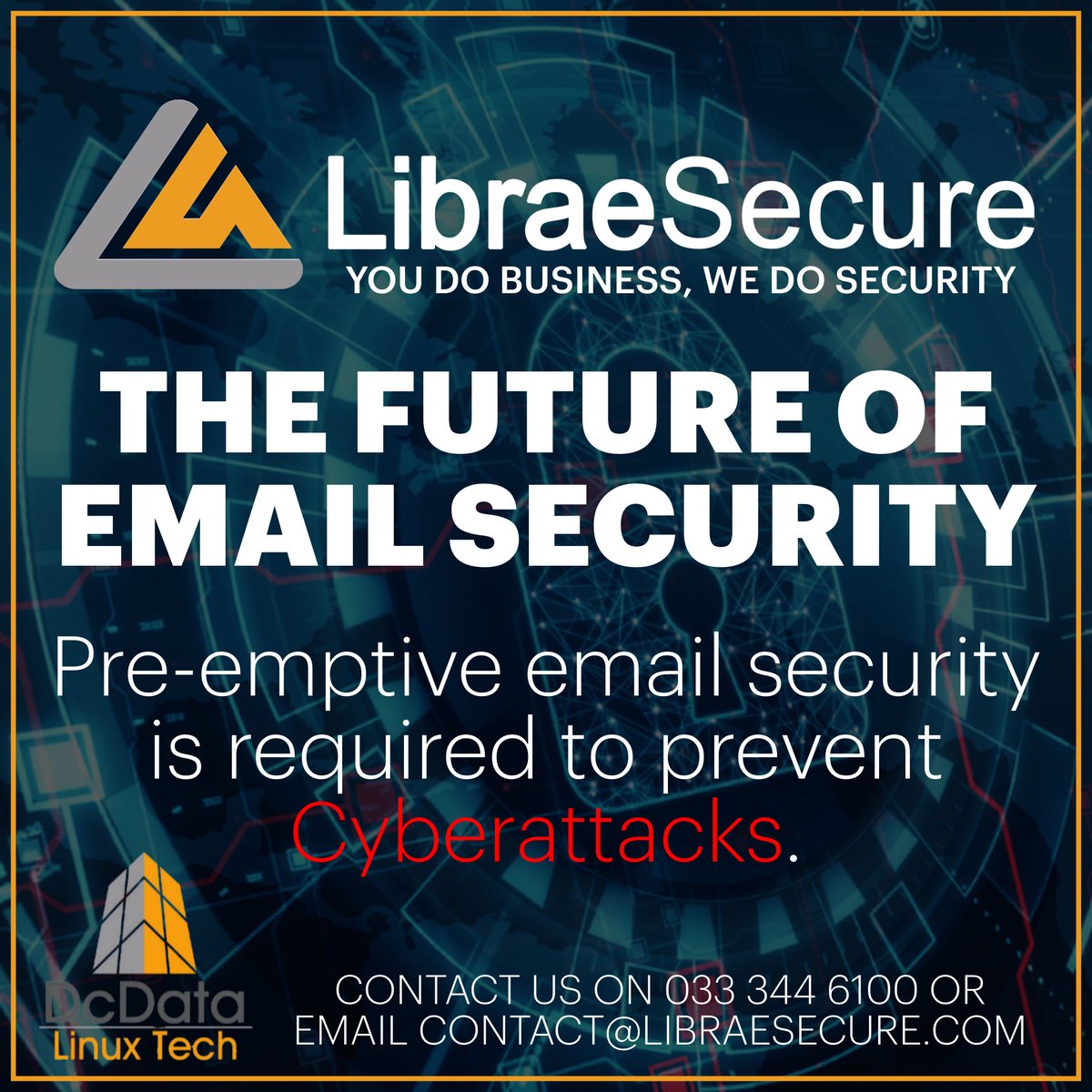 dcdata's tweet image. Safeguard Your Information With LibraeSecure!

In a world where cyber threats are on the rise, your business deserves futuristic email security. LibraeSecure not only defends against today&apos;s threats but also prepares you for the challenges of tomorrow.

#DcData #LibraeSecure