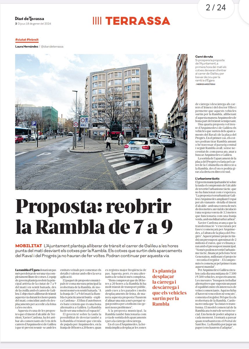 AYER: La contaminación en #Terrassa triplica los límites fijados por la OMS, zonas más afectadas: Doré, Galileu, Arquímedes... HOY: el gobierno municipal y su alcalde <a href="/jordi_ballart/">Jordi Ballart Pastor</a> se proponen abrir la Rambla a los coches. ¿Quién está al volante?
Revolució verda fake! 🤣🤣🤣