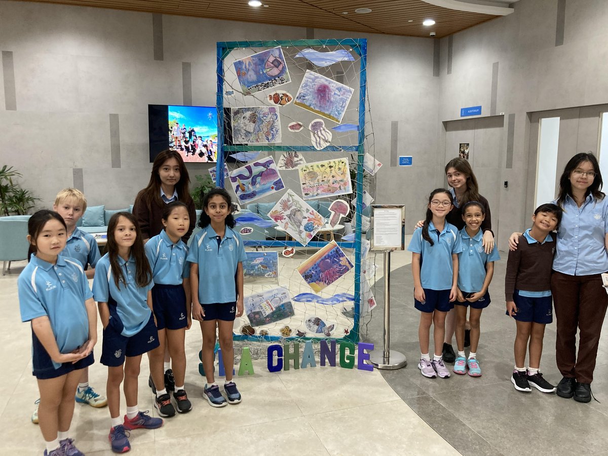 Join us in celebrating the Sea Change project by The International Centre for the Picture Book in Society. Grade 3 and Grade 9/10 students have paired together and created their own postcard art. Exhibition live now in our Amphitheatre.

#NLCSSingapore #AnExceptionalEducation