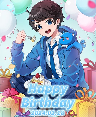 今日はちろるの誕生日～!!!!!! 風船いっぱいだ～!!!!!🎈 今日の主役は