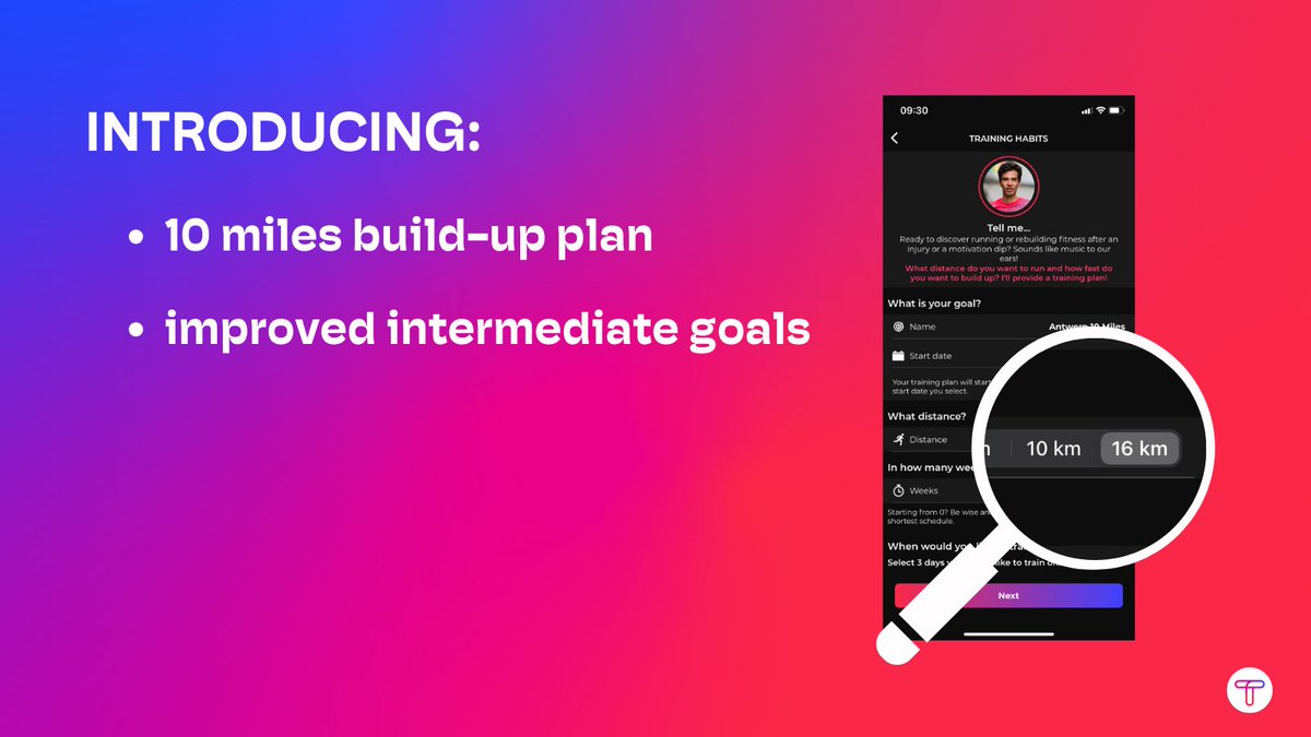 Two new features! 🥳
- building up towards 10 miles
- an upgrade for the intermediate goals

The blog: trenara.com/building-up-to…