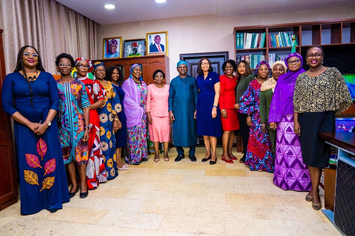 Receiving the Leadership of National Association of Professional Women Engineers of Nigeria (APWEN) Tuesday, 16th January, 2024 JTU