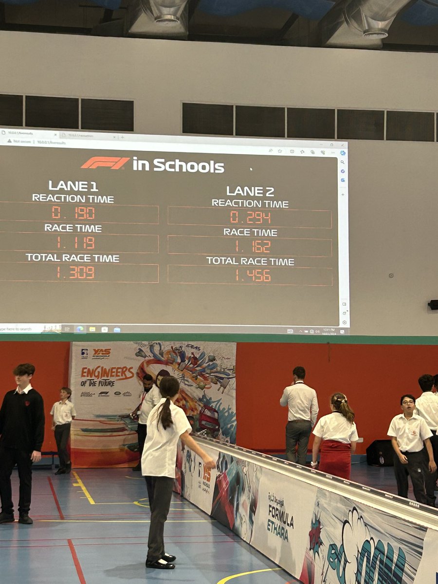 It’s F1 in schools today! So much excitement for STEAM Week @InfoECDubai #TheEnglishCollege