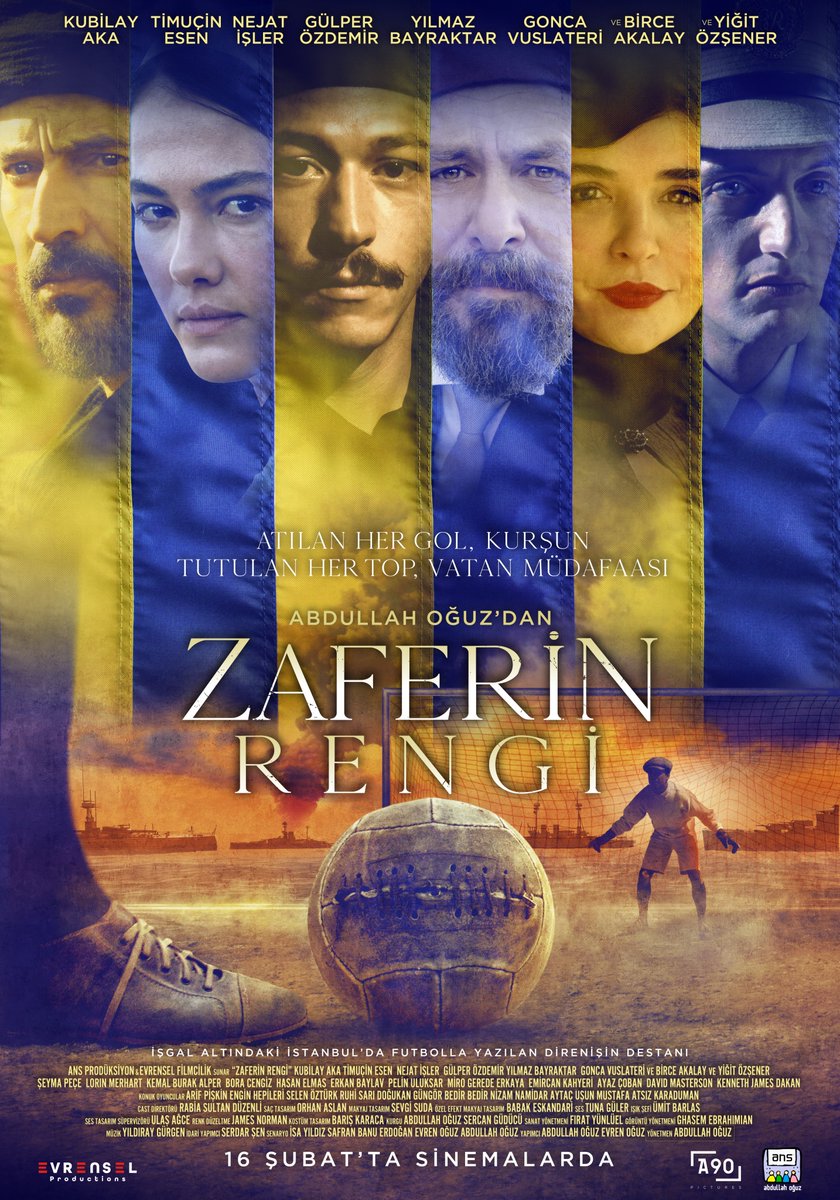 16 Şubat'ta vizyona girecek Zaferin Rengi filminin afişi yayınlandı. 🔗 bit.ly/3tWqxq6