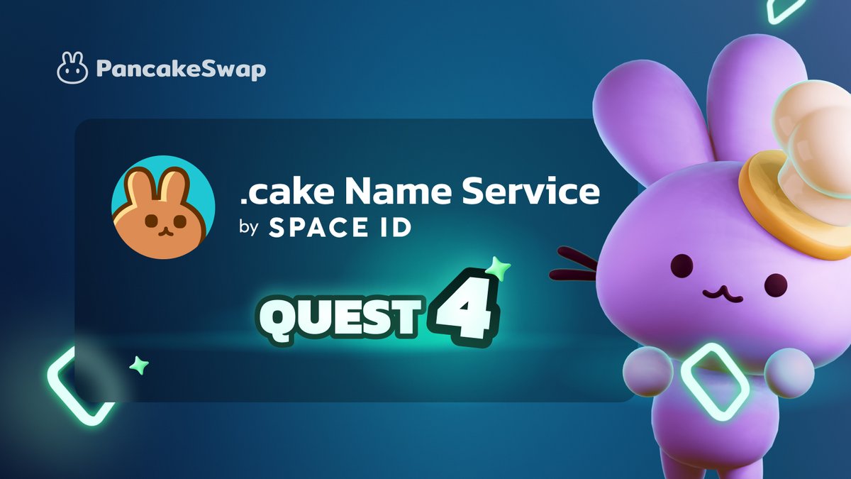 PancakeSwap's tweet image. 🏅 If you’re a Squaddie or have at least 700 PancakeSwap Profile points, WE WANT YOU!

⭐ It’s your time to shine

✨ Join our .cake Name Service Quest 4 here: galxe.com/PancakeSwap/ca…