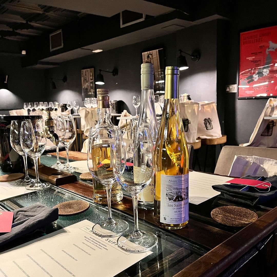 Tasting of the Domaine's wines at the Black Rock Bar on Christopher Street, London

(Photo : thehousesupplyco)

#winetasting #london #ernestburn #domaineburn #goldert #grandcrugoldert #clossaintimer #gueberschwihr #drinkalsace #alsacerocks