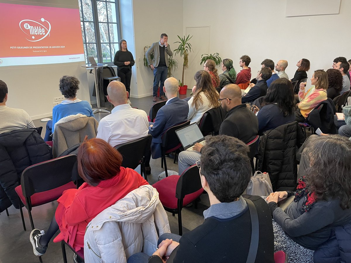 P’tit Dej de présentation de l’association La Mêlée. Pourquoi devenir adhérent? Découverte des tiers-lieux @LaCantine_Tlse plus d’informations : lamelee.com