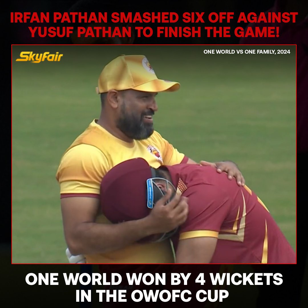 #MasterBlaster

'One World secured a 4-wicket victory over One Family in the OWOFC Cup'

#OneWorld #OneFamily #OWOFCCup #SachinTendulkar #OWOFCup #IndianCricket #YusufPathan #IrfanPathan #MasterBlaster #T20Cricket #T20I #SkyFair