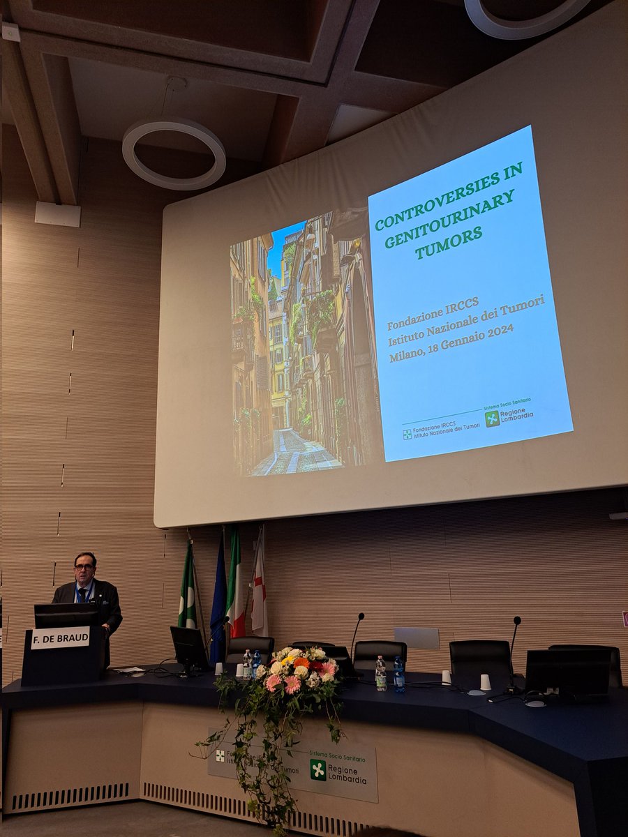 g_procopio_'s tweet photo. I'm thrilled to announce that the event Controversies in #genitourinary tumors is officially underway with opening remarks and greetings from Prof. De Braud, Dr. @elena_verzoni and myself @IstTumori
#oncology #CancerResearch #prostatecancer #bladdercancer #kindneycancer https://t.co/r96ct204qL