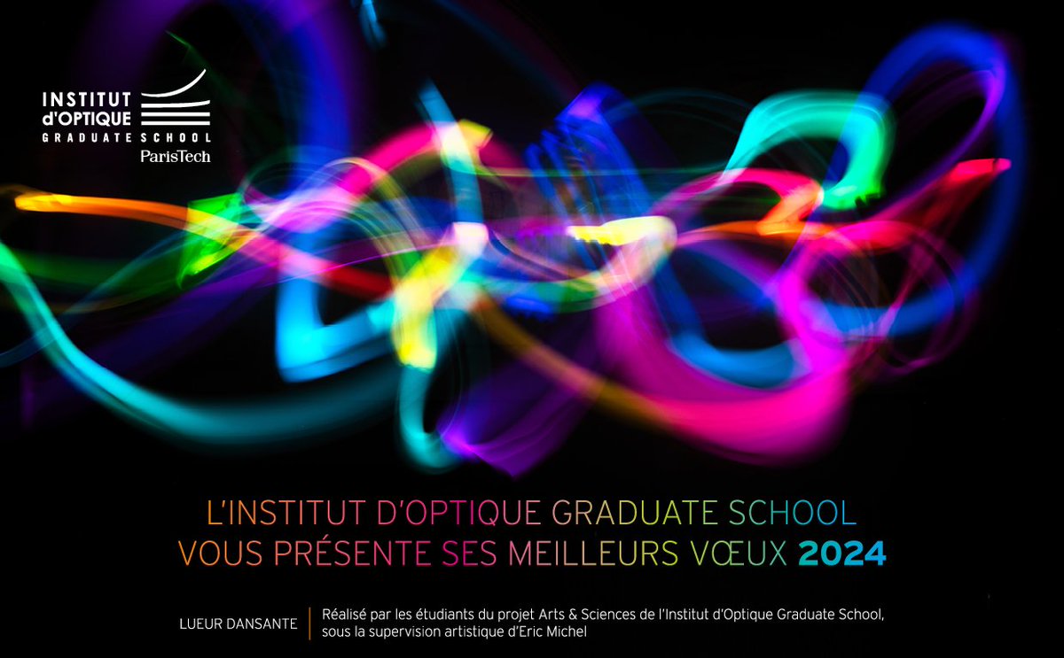 ✨ L' @InstitutOptique vous souhaite une belle et heureuse année 2024 ! Que cette nouvelle année soit synonyme de rencontres, de connexions et d’épanouissement personnel et professionnel. 💥🤩Pour l’Institut d’Optique, l’année 2024 s’annonce riche et pleine de nouveautés.