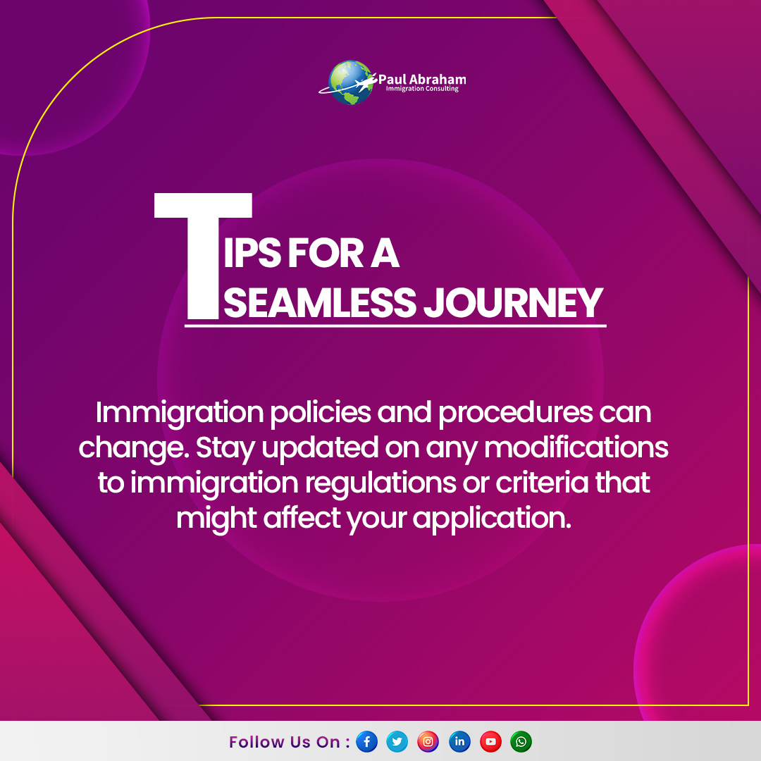 Thinking of making a move? These immigration tips could be your guiding light! 
.
.
.
.
#ImmigrationUpdate #ImmigrationPolicy #ImmigrationProcess #ImmigrationJourney #canadavisa #canadaPR #PAIC