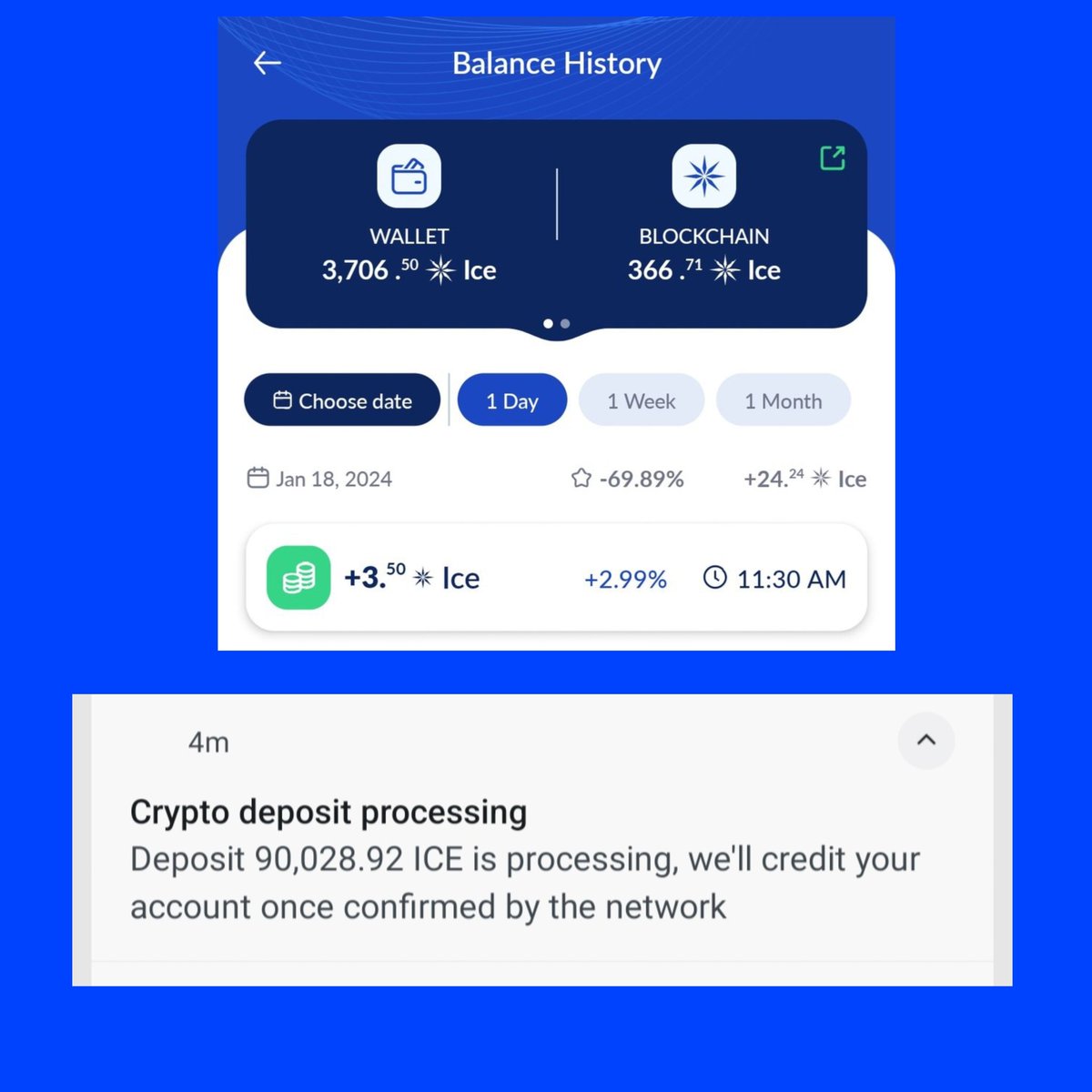 $ICE distribution starts 🤑

Listing 19Jan 3:30 PM (IST)

Listing Confim On #OKX #Gateio

Have you recieved your tokens ?

#IceNetwork
