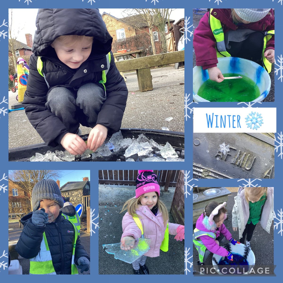 Our EYFS outdoor area has frozen overnight! The children have loved exploring this wonderful wintry weather. ❄️ 🧊 #UnderstandingtheWorld #scienceintheEY's #TLEPride