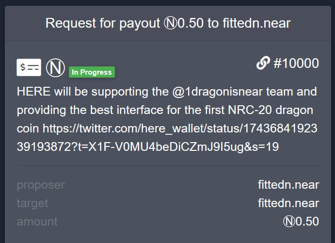 NEARWEEK (@nearweek) on Twitter photo ๐ค Approved Proposal #10000 - completed!
Since 2021, we've crowdsourced news for our weekly and daily newsletters via the <a href="/NEARWEEK/">NEARWEEK</a> DAO. First on <a href="/AstroDao/">Astro DAO Launcher</a>, then Astra++.
Last week, we hit 10.000 approved proposals. Big ups to the #NEAR community! ๐ช
The future is #NEAR! ๐ฒ ๐ค Approved Proposal #10000 - completed!
Since 2021, we've crowdsourced news for our weekly and daily newsletters via the <a href="/NEARWEEK/">NEARWEEK</a> DAO. First on <a href="/AstroDao/">Astro DAO Launcher</a>, then Astra++.
Last week, we hit 10.000 approved proposals. Big ups to the #NEAR community! ๐ช
The future is #NEAR! ๐ฒ