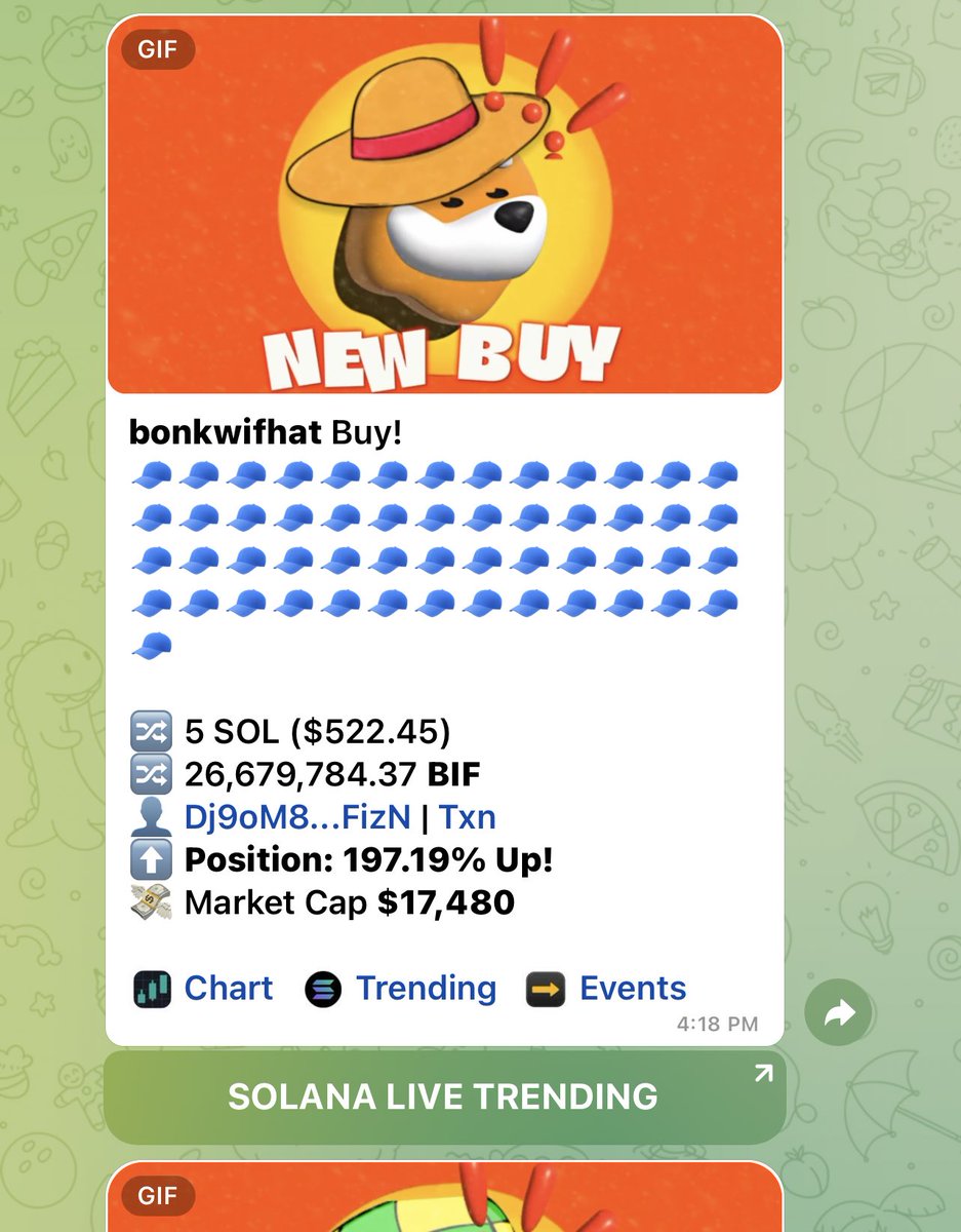 bonkwifhat's tweet photo. $BONK at $1.2B cap
$WIF at $400m cap
And $BIF $15k cap
1000x is when we hit $15m cap, how easy? It’s just a maths🧢🧢🧢🧢🚀🚀🚀🚀🚀🚀 strong buys incoming don’t fade anon https://t.co/2k6wwmI9FD