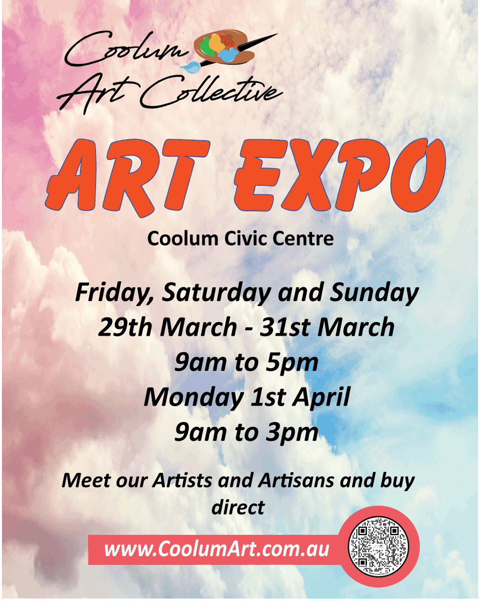 CjLucus's tweet photo. Keep your dates free for the Easter 2024 Coolum Art Collective Exhibition.  All Artwork  and Artisan work is for sale.

There's Live music on Friday and Saturday with the official opening from 3pm Saturday 30th March.

All welcome - Free Entry... See you there https://t.co/ZrNrIrD9Tu