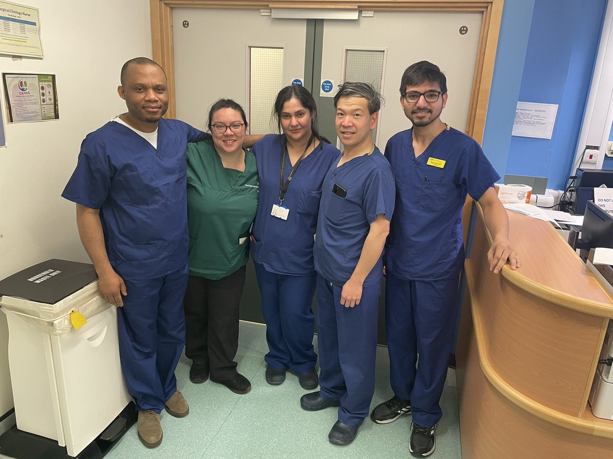 Meet our fantastic Surgical On-Call Team. They have been working through the night taking care of our patients. Due to the large number of referrals they had three major operations last night and have been working flat out.
An amazing team with a great spirit #onshiftwithrwt