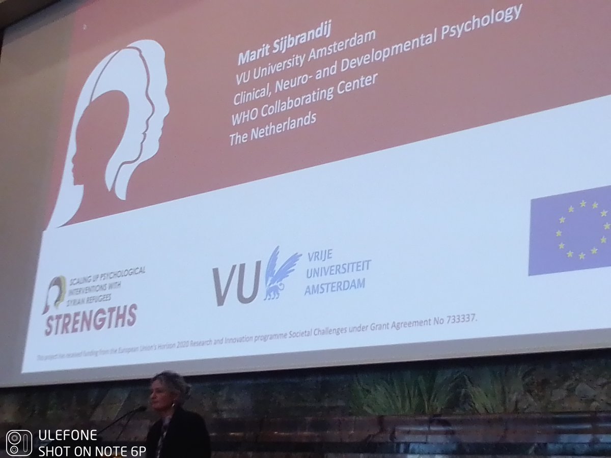 Next up Marit Sijbrandij @VUamsterdam who will discuss what works in scalable interventions for refugee #mentalhealth. Includes major @HorizonEU funded work @STRENGTHS_proj supporting Syrians in Middle East and Europe #spritsymposium streamed online via spirit-network.ch