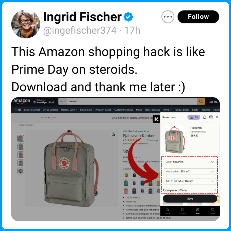 karma_shopping's tweet photo. Karma: Prime Your Wallet for Unbeatable Amazon Deals!