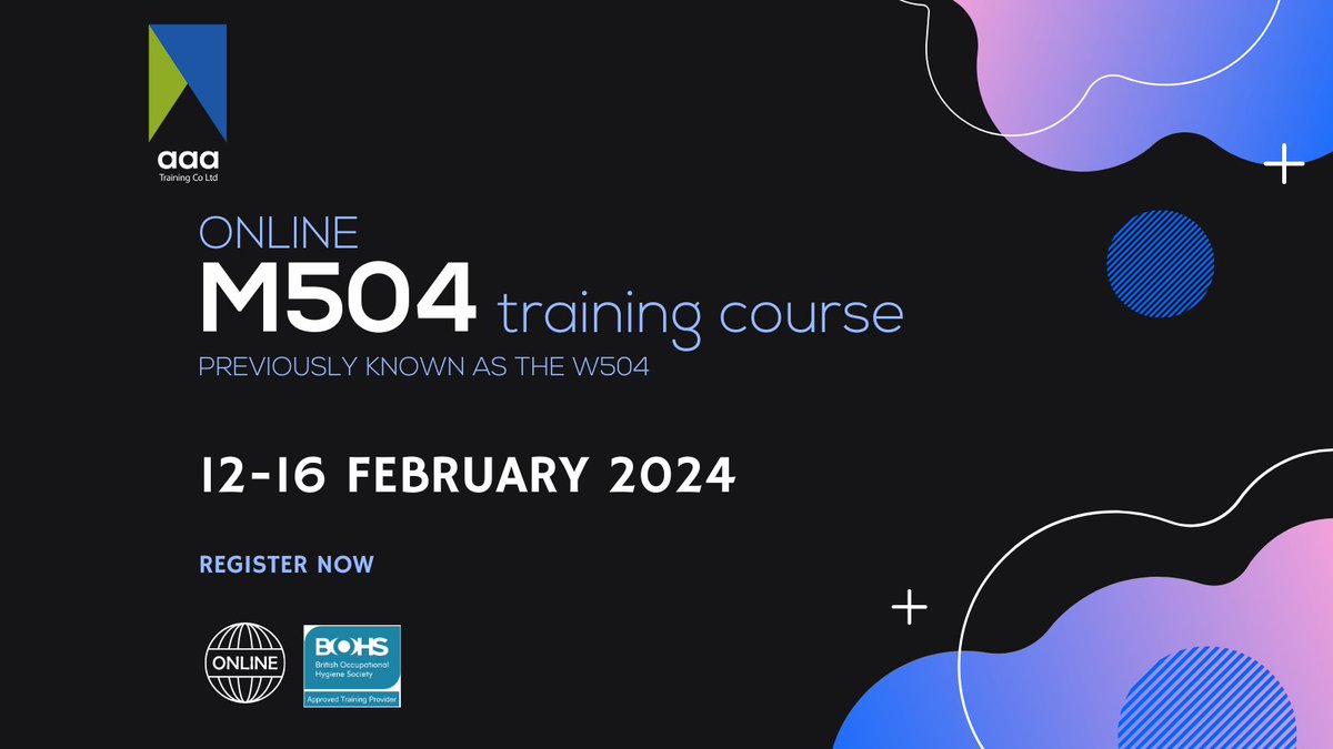 🚀 New Course Alert! M504: Asbestos and Other Fibres, 12-16 Feb '24 🛠️. Enhance your health &amp; safety skills with our expert-led course. Register now - click link below! 🎓 #Asbestos #ProfessionalTraining #AAAExcellence #BOHS

🔗 ow.ly/lcc050QrLFx