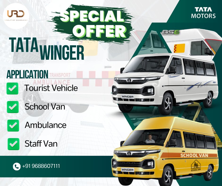 TATA WINGER APPLICATIONS. #TataWinger is the preferred choice #TataMotors #TataWinger #khushiyonkacaarvaan மேலும் தொடர்புக்கு: +91 9688607111
#TataMotors #vehicletransport #tatamotorsindia #ABTIndustriesltd #businessowner
#ABTtatamotors #commercialvehicles #distributors #TATAACE