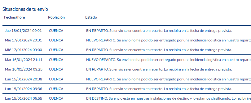 YasT's tweet photo. @Cex_responde Lo pongo por aquí también a ver si así recibo alguna respuesta. Cuatro días lleva ya  saliendo a reparto el envío, pero siempre hay una "incidencia logística" y no llega. ¿Pueden indicarme qué ocurre realmente? No puedo estar todos los días esperando al repartidor. https://t.co/BeTlxovm2z