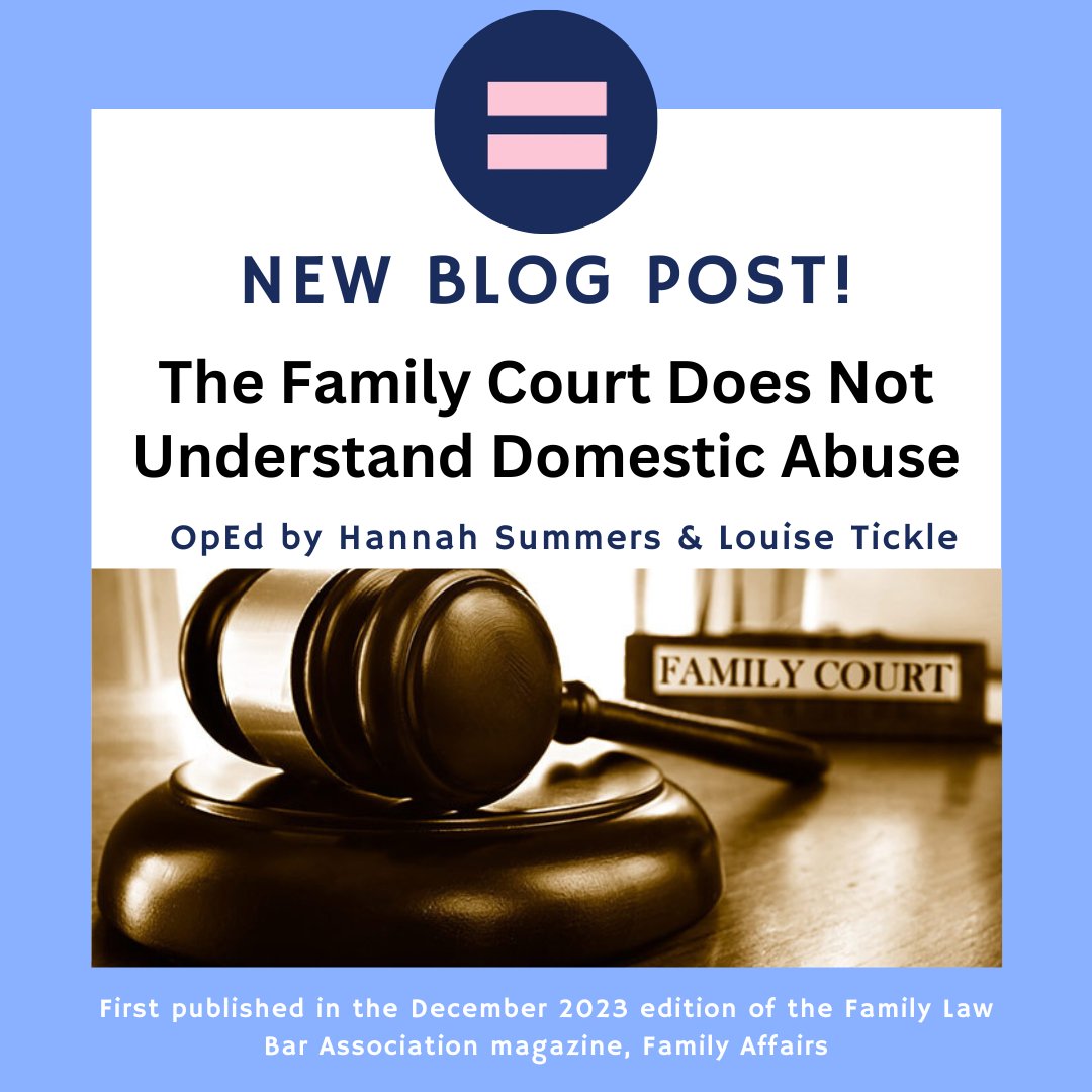 Read the OpEd by <a href="/louisetickle/">Louise Tickle</a> and <a href="/hansummers/">Hannah Summers</a> - ‘The Family Court Does Not Understand Abuse.’ This is a phenomenal piece- check it out if you haven't yet!

First published in the December 2023 edition of the Family Law Bar Association magazine, Family Affairs and now available