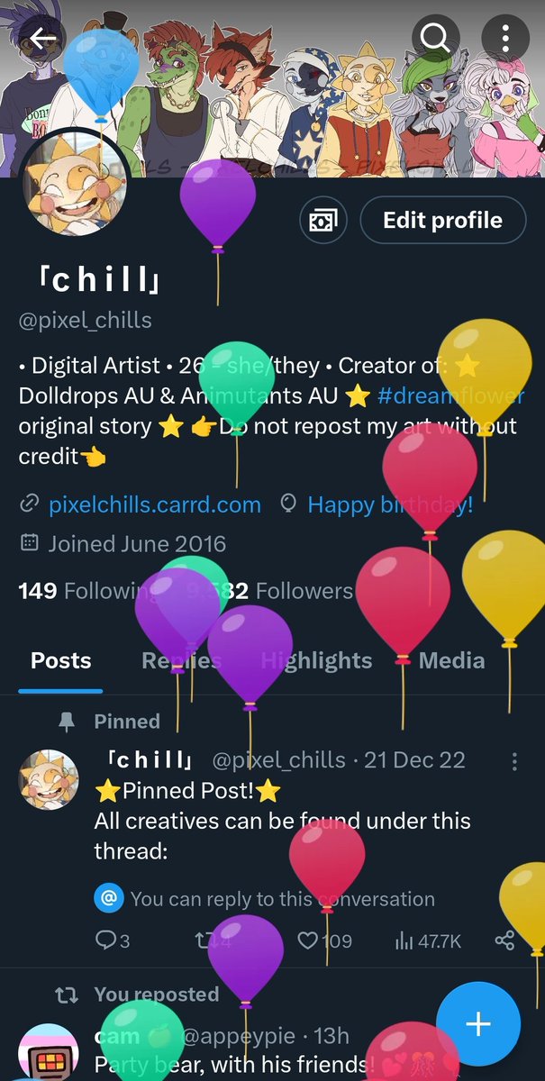 PixelChills tweet media