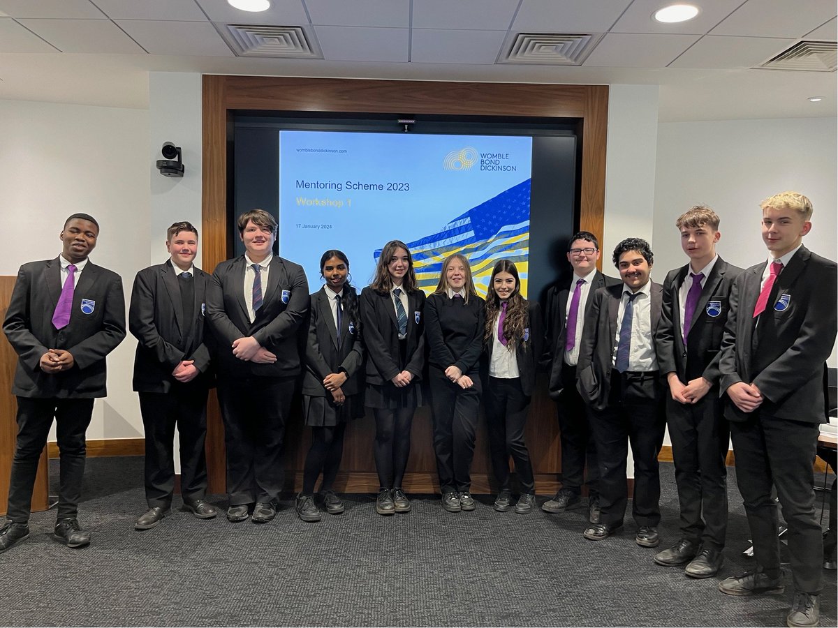 Many thanks to Womble Bond Dickinson who gave our year 10 students the opportunity to have their first business mentoring sessions yesterday. Our students were able to find out what looks good on CV’s and application forms! #Ambition