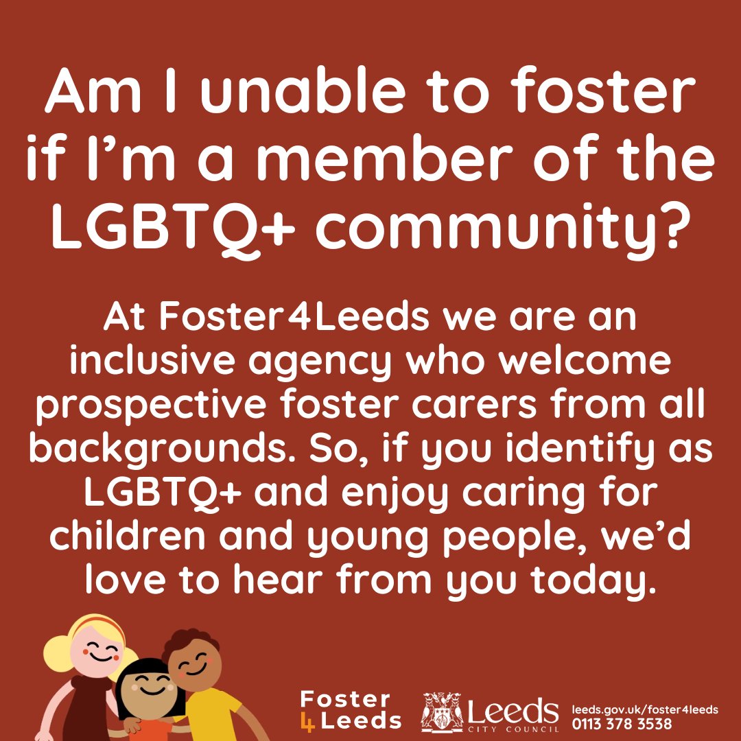 Want to find out whether fostering is right for you? Read some of our FAQs below 👇 Change a child's life today, visit: leeds.gov.uk/foster4leeds?u…