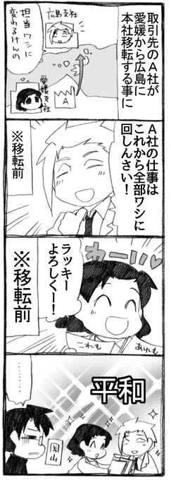 先日頂いたコメントより、描かせて頂きました。ありがとうございます! 広島さんは頼りになるなあ!(愛媛県民)  #うちのトコでは #うちトコ #四国四兄弟