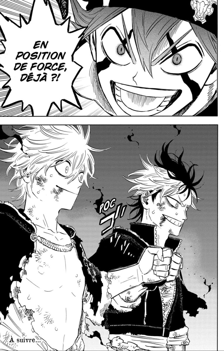YamiGOAT15's tweet photo. J’ai hâte de lire le prochain chapitre ! 🔥🔥 D’ailleurs, maintenant que Luck et Magna ont tout donnés pour vaincre un Lucius. Ça va être vachement plus compliqué sans l’anti-magie maintenant (je pense qu’ils ont tout donnés et donc pas d’accès à l’anti-magie) #BlackClover369 https://t.co/MyL6nPt4mh