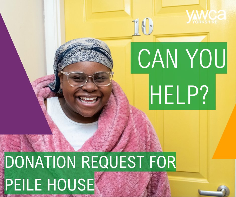Can you help? We are asking for household donations for one of our Peile House residents who is moving into her own property - 
Washing machine
Sofa
Wardrobe
Drawers
Curtain poles
TV stand
#Donationrequest #SheffieldCharity #SouthYorkshireCharity #SheffieldCommunity