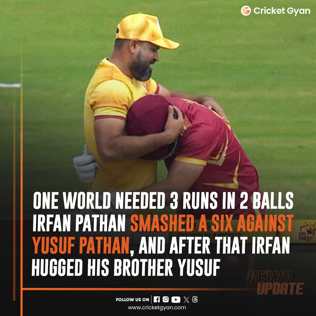 Brotherhood, love, and unity in one frame❤️

#Irfan #pathanbrothers #Yusufpathan #brotherhood #hug #oneworldonefamily #Irfanpathan #unity #Newsupdate #latestcricketnews #cricketupdates #cricketgyan