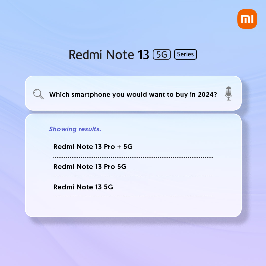 #XiaomiFans, which #SuperPower will you choose to kick-off 2024 and why?

Share your answers below using #RedmiNote13 #SuperNote.