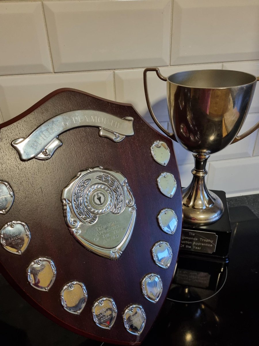 We are so excited that in 3 weeks time we will be adding two new names to our Building Plymouth Apprentice of the Year trophies. We will be celebrating the achievements alongside the @Plymouth Manufacturers' Group - PMG finalists on 8 February at #MarketHall. We can't wait!