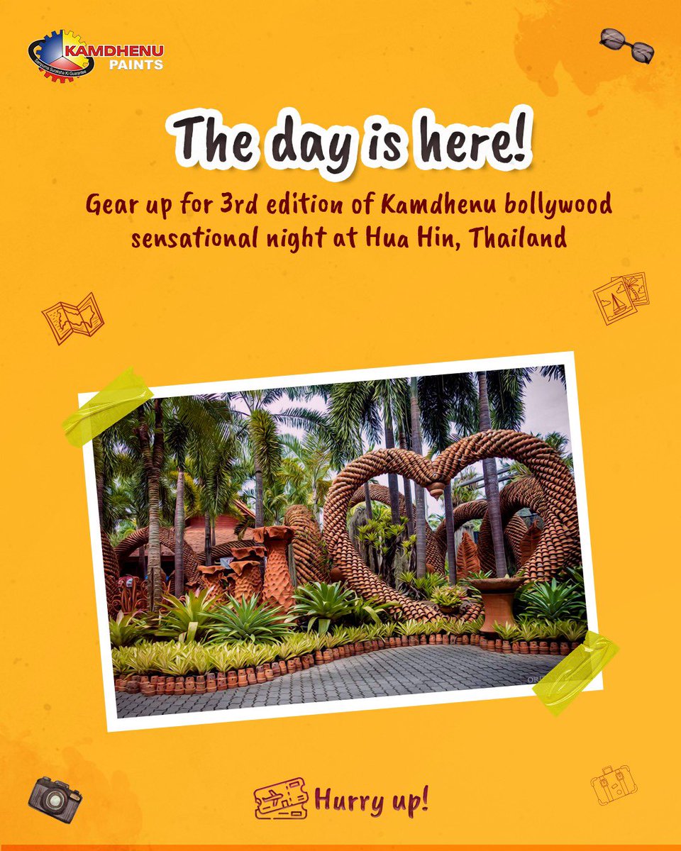 KamdhenuPaints's tweet photo. Are you ready for kamdhenu Bollywood night again? This time in Thailand!!
#KamdhenuPaints #Wallpaint #Beautiful #Wallcolor #Elegance #BeautifulWalls #Paint #PaintYourWalls #ElegantWalls #StylishWalls #Perfection #UniqueShades #WeatherSupreme #Kamdhenu https://t.co/ucZNRREIZf