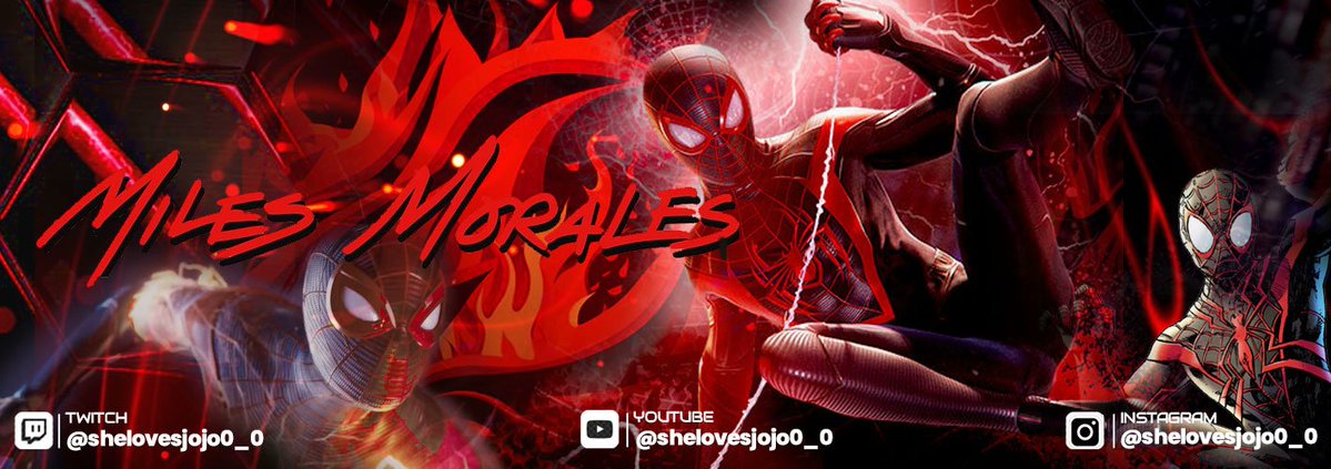 A banner of miles morales for a recent client💗

HMU if u want for yourself☺️
#commissionsopen #2D #2DModel #twitch #TwitchStreamers #Vtuber #ArtistOnTwitter #artwork #thepassion #originalcharacterart #Headshot #referencesheet #Art #ENVtuber #lookingforartist #banners #twitchtv