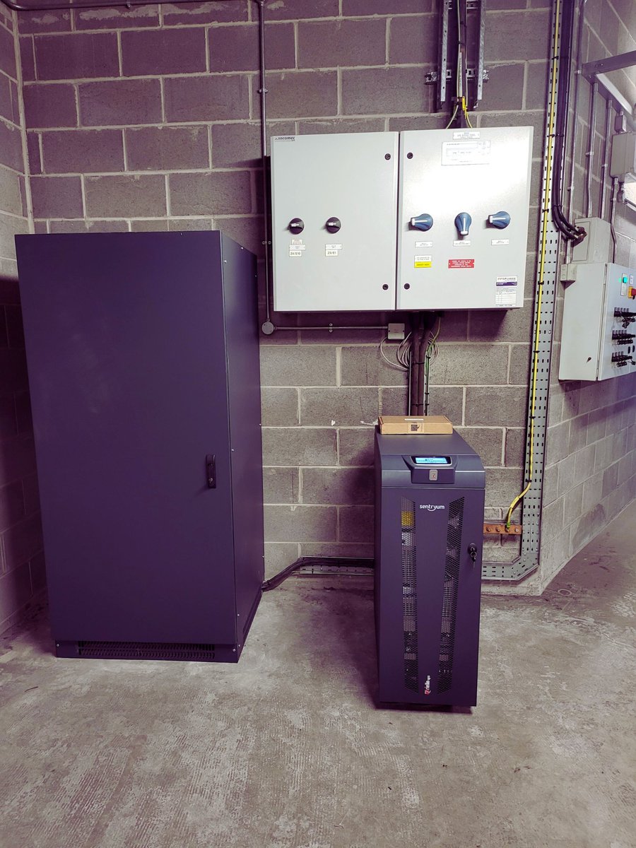 YorPower's tweet photo. A UPS installation was carried out this week for a shopping centre in Bradford.

An important installation as this unit looks after all of the CCTV and security for the site. 🔐

#UPS #Generators https://t.co/Huq6qAcnll