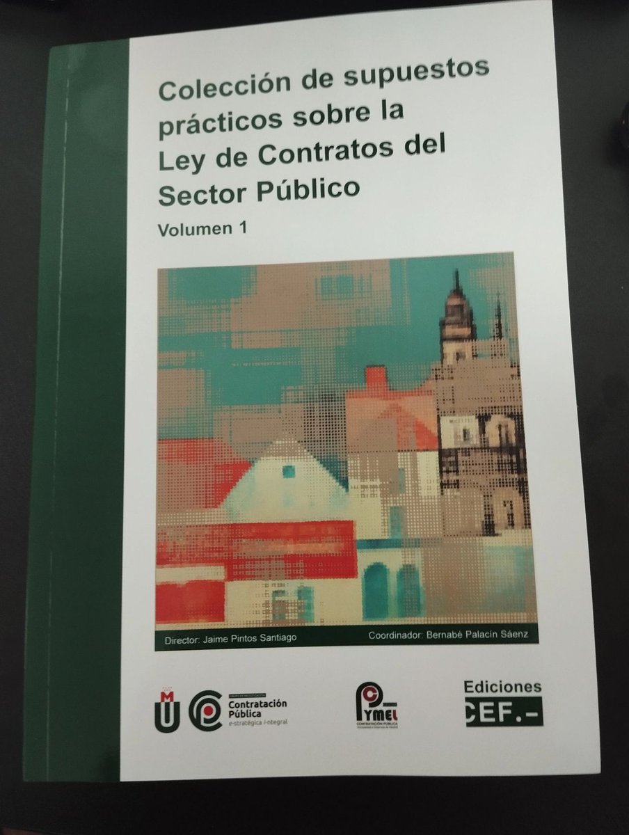 Supuestos que se plantean en el día a día de tu organización, también imprescindibles para los opositores que pretenden aproximarse a la contratación pública 👇 👇 👇 

tienda.cef.udima.es/libros/colecci…