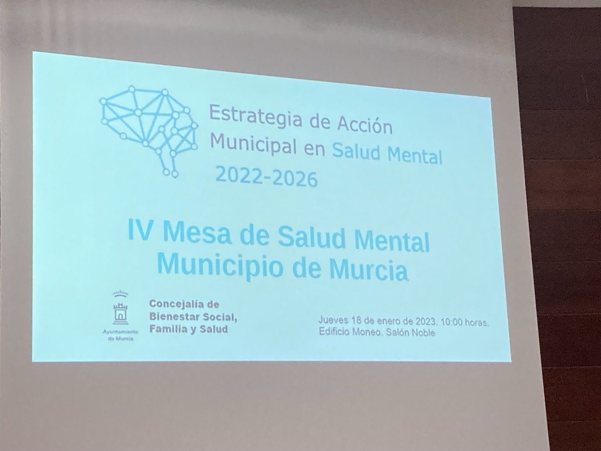 esb_um2022's tweet photo. IV Mesa de Salud Mental en el municipio de Murcia ⁦@AytoMurcia⁩ https://t.co/CLI4UKJ9BL