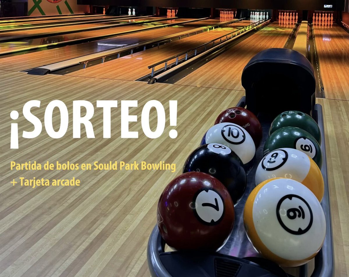 ¡Os traemos un nuevo sorteo de lo más divertido en Instagram! 👏😄

🎳🕹¿Quieres disfrutar de una partida de bolos para dos personas y ganar una tarjeta arcade? Solo tienes que participar aquí 👉 instagram.com/p/C2J6AbrtecR/…