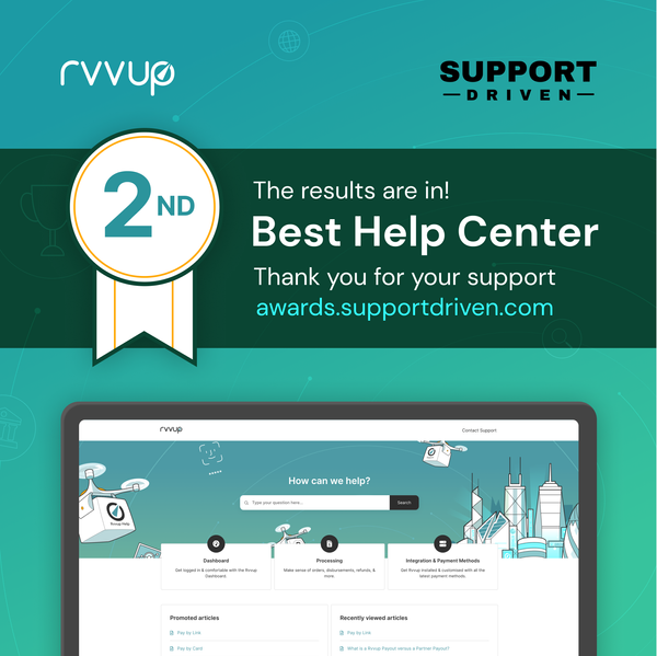It’s nice to be first, but even 2nd place is fantastic when 1st place is a great service like @Mailchimp. Thanks Support Driven.

Read more at linkin.bio/rvvup.

#customersupport #rvvup #mailchimp #payments #supportdriven #onlinepayments #digitalpayments #fintech