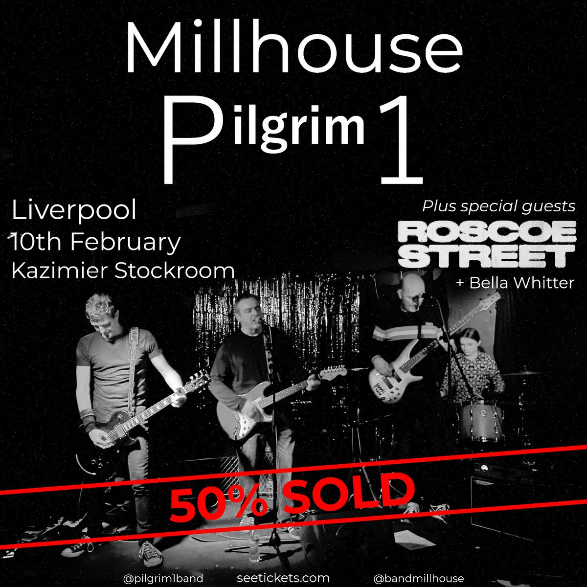 bandmilhouse's tweet photo. Shout out to all of you planning on getting to our gig in Liverpool next month- tickets are selling fast, so don’t miss out! It promises to be a great night with four quality  acts on the lineup. Spread the word. Tickets available from: https://t.co/B2GyCgPTcp https://t.co/DeMfdw5RF5