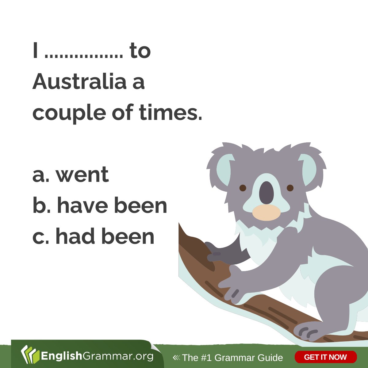 Anyone? Find the right answer here: englishgrammar.org/simple-vs-perf… #Englishgrammar #grammar #writing